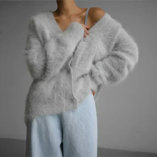 Brunhilde - Maglia oversize in cashmere Grigio scuro