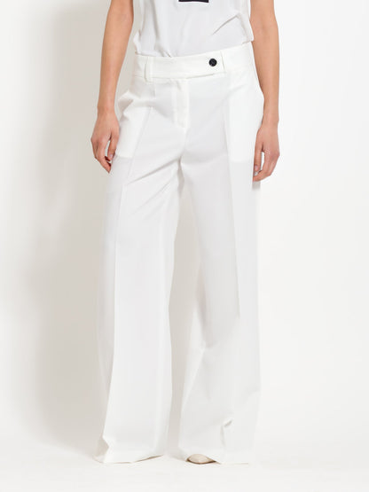 Janine - Pantaloni palazzo da donna con pinces eleganti