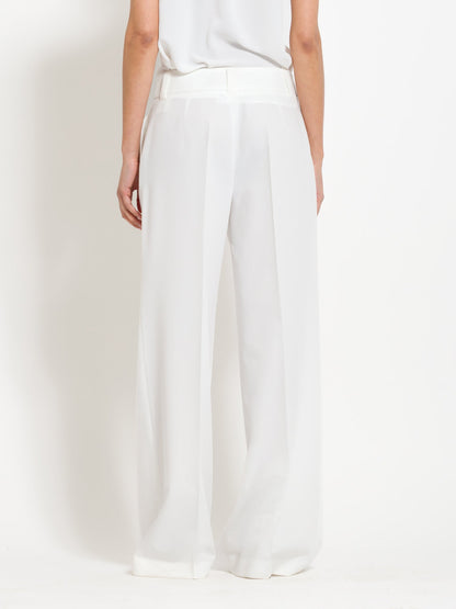 Janine - Pantaloni palazzo da donna con pinces eleganti