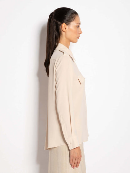 Teresina - Camicia elegante con tasche da donna