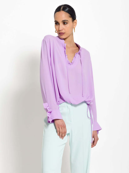 Tamara - Blusa elegante con rouches da donna