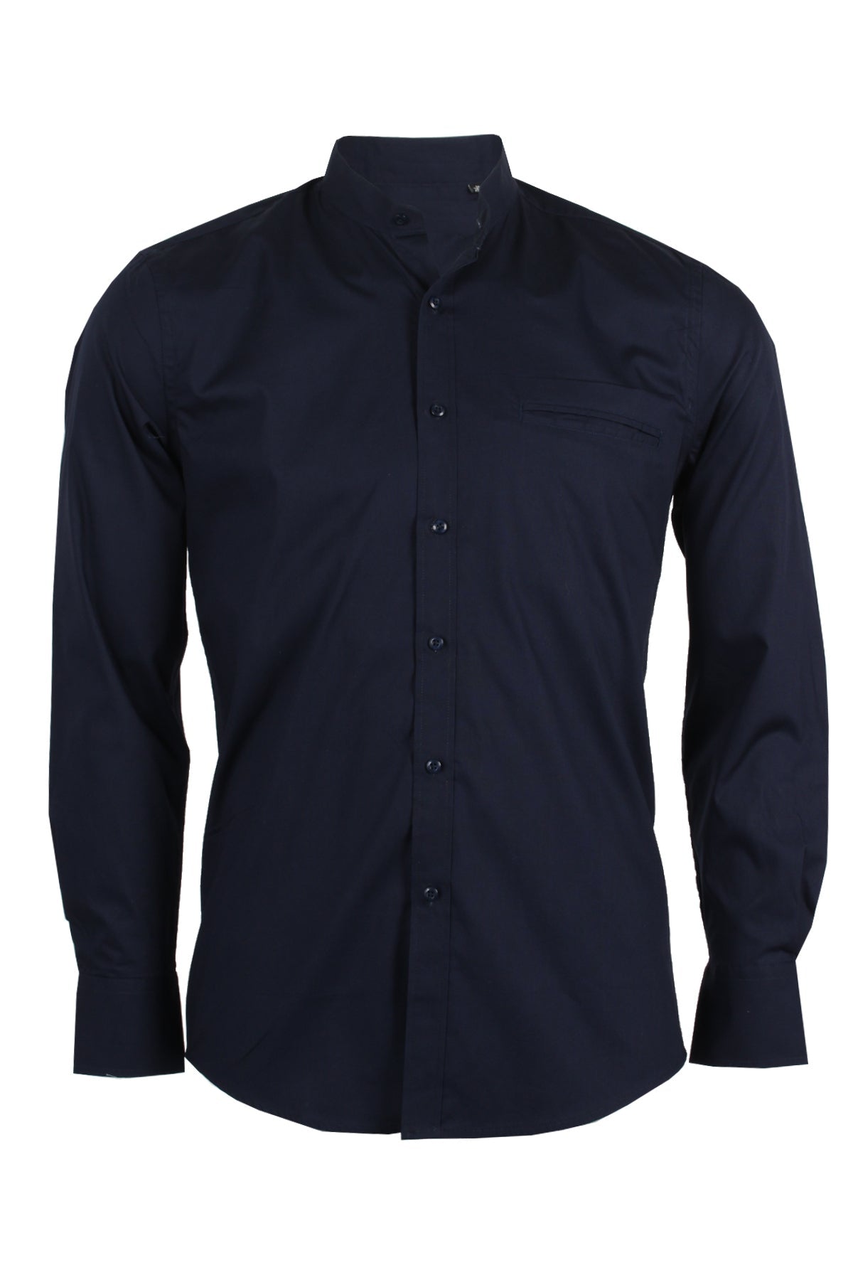 Rolandus - Camicia Coreana Uomo Moderna Colletto Mandarina