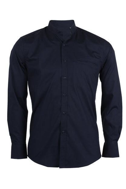 Rolandus - Camicia Coreana Uomo Moderna Colletto Mandarina