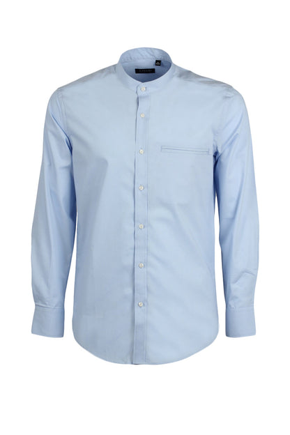 Rolandus - Camicia Coreana Uomo Moderna Colletto Mandarina