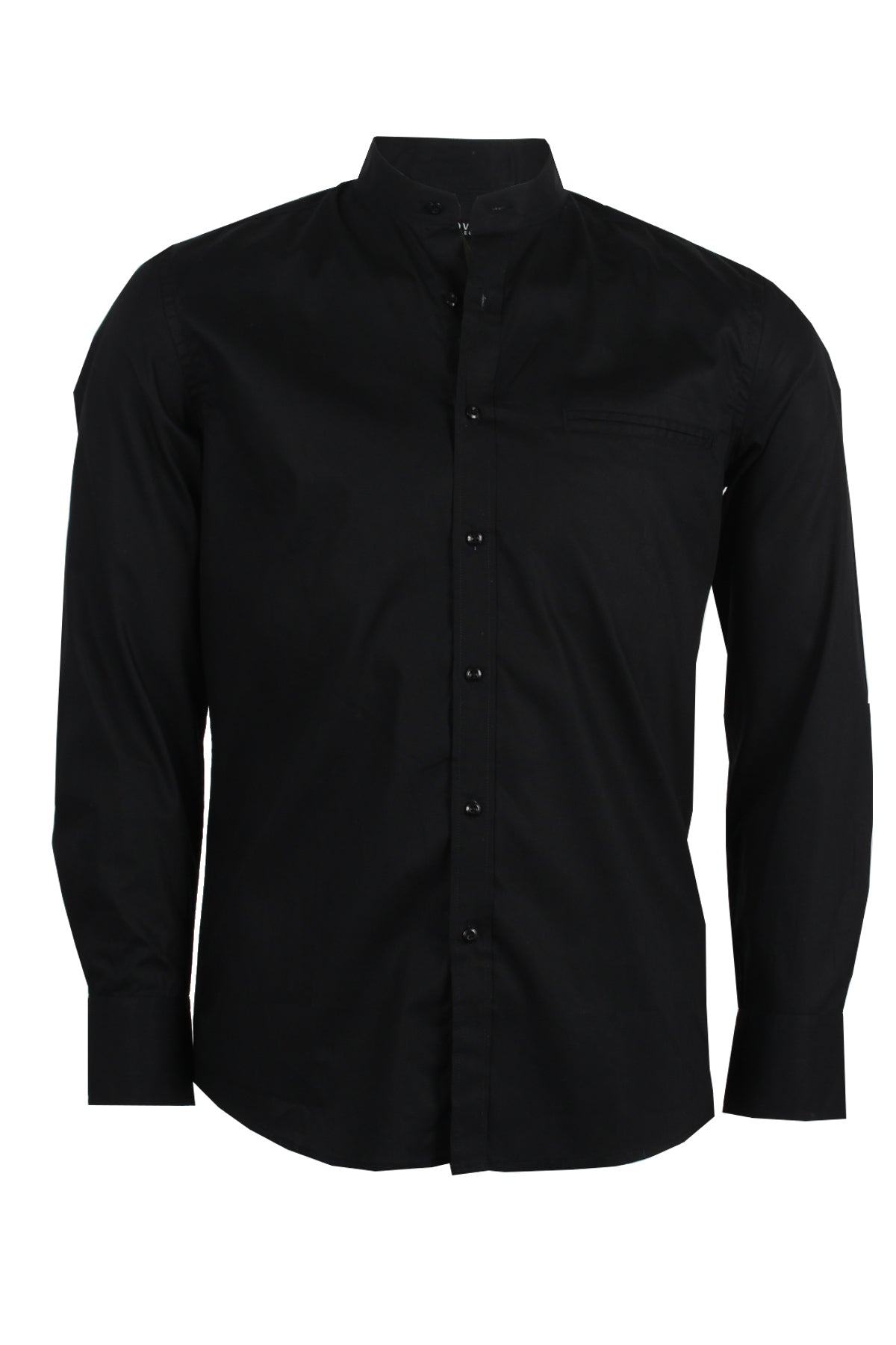 Rolandus - Camicia Coreana Uomo Moderna Colletto Mandarina