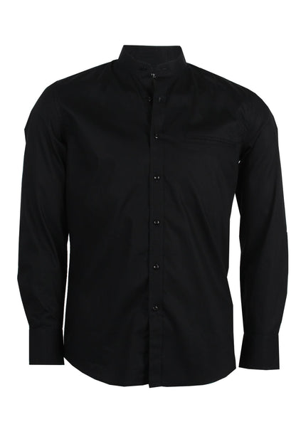 Rolandus - Camicia Coreana Uomo Moderna Colletto Mandarina