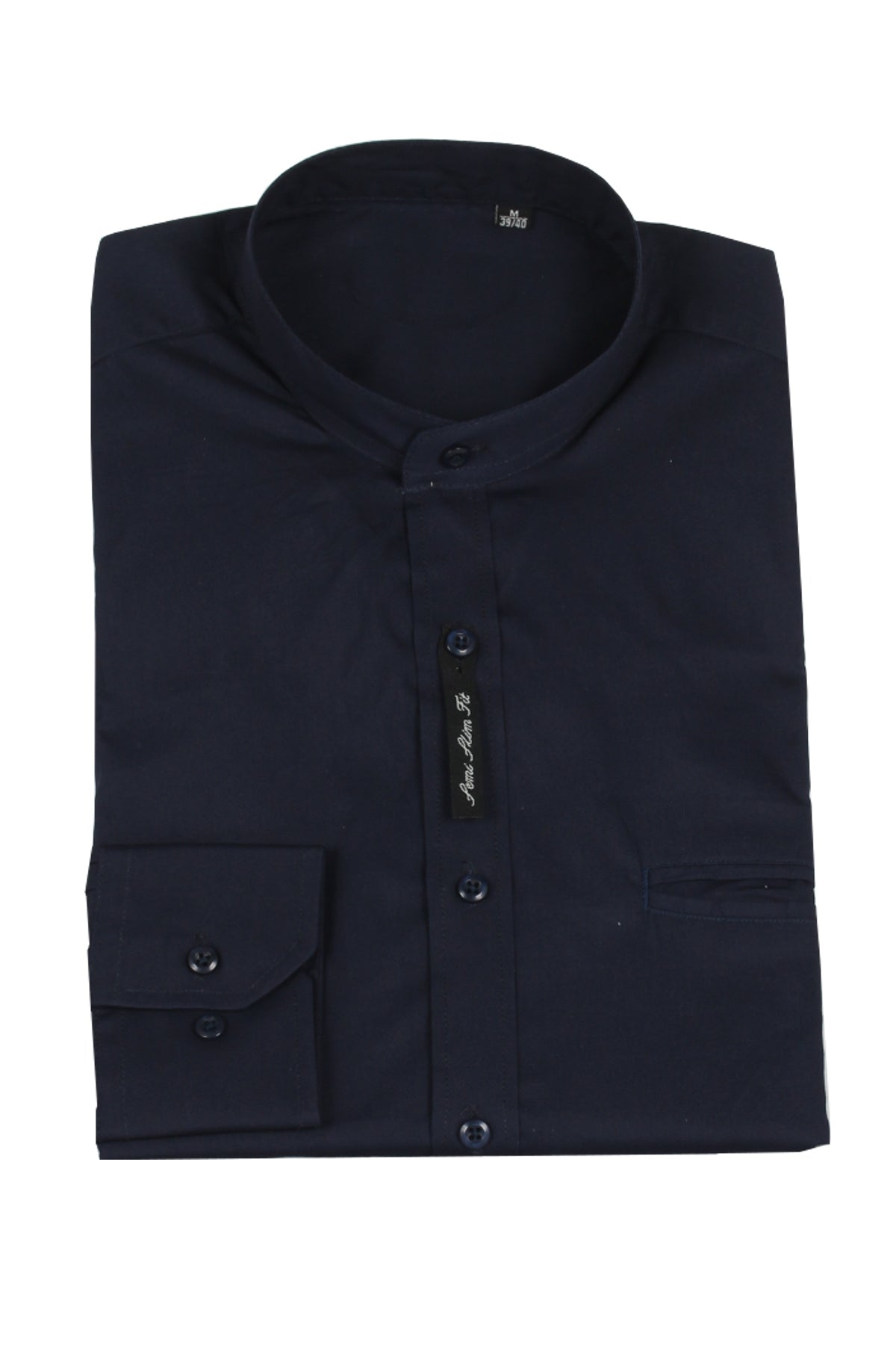 Rolandus - Camicia Coreana Uomo Moderna Colletto Mandarina