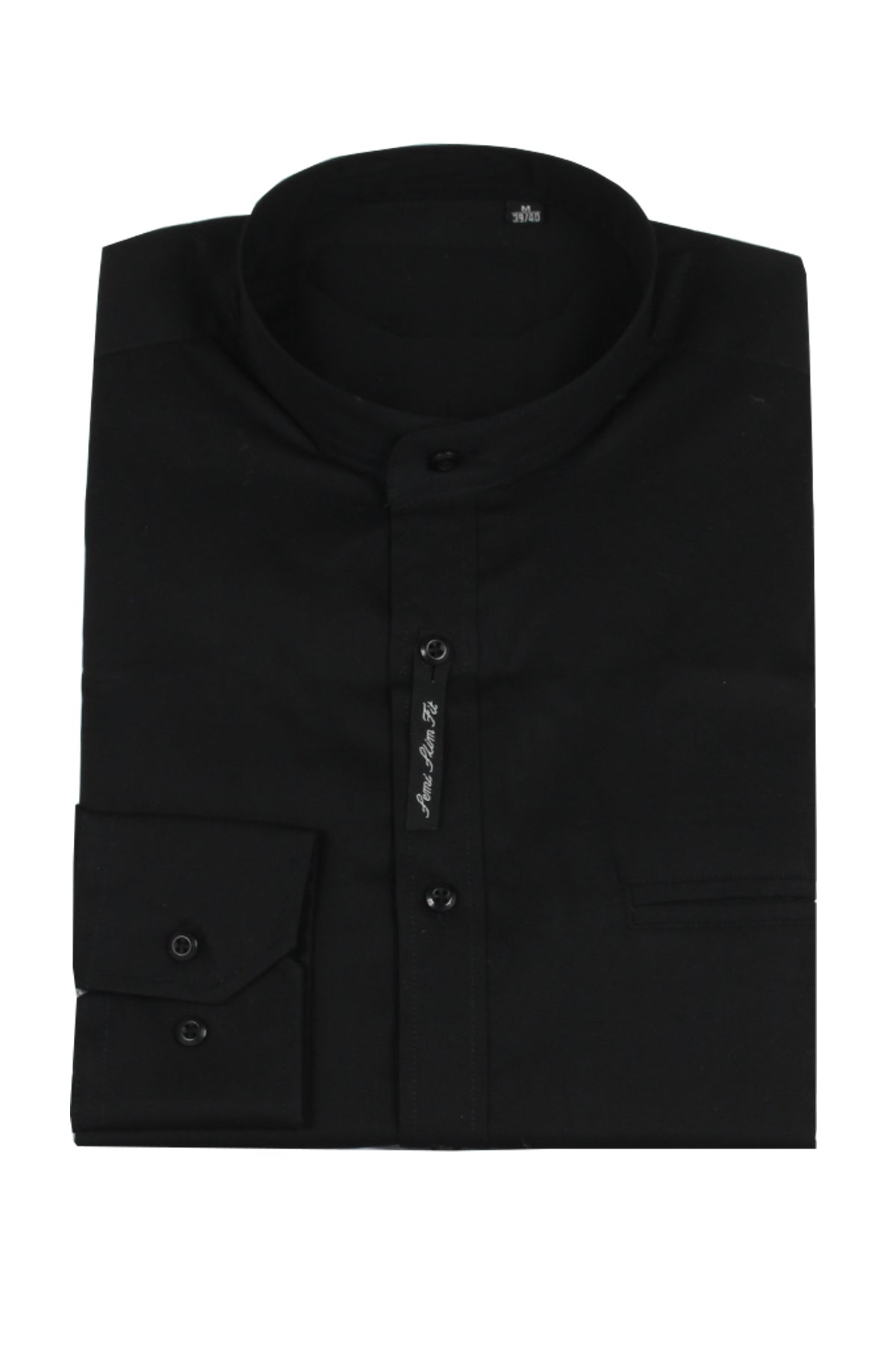 Rolandus - Camicia Coreana Uomo Moderna Colletto Mandarina