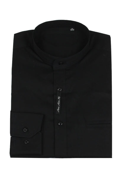 Rolandus - Camicia Coreana Uomo Moderna Colletto Mandarina