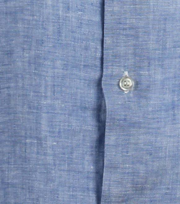 Romericus - Camicia Uomo Manica Lunga Collo Classico Naturale