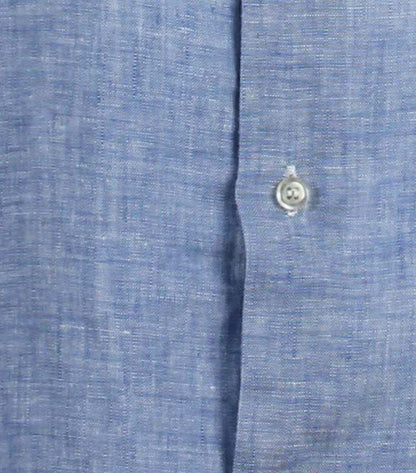 Romericus - Camicia Uomo Manica Lunga Collo Classico Naturale