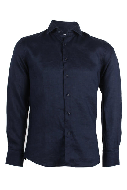 Romericus - Camicia Uomo Manica Lunga Collo Classico Naturale