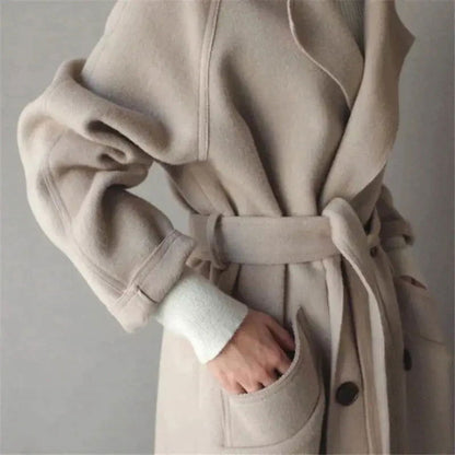 Brizia - Trench lungo in cotone invernale