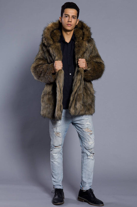 Danilo – Cappotto Lungo Da Uomo Con Collo Ampio