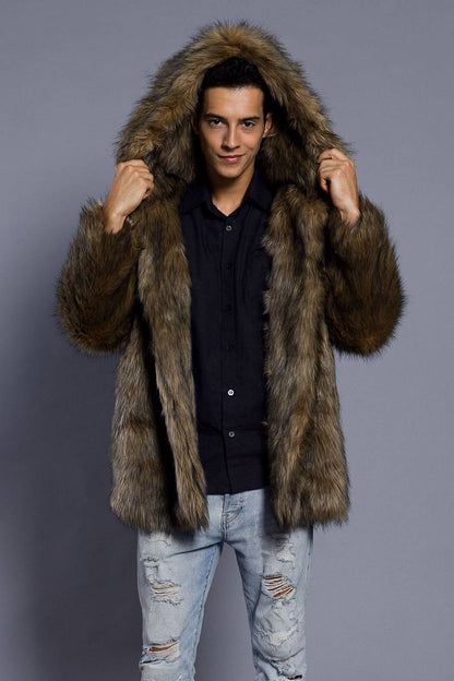Danilo – Cappotto Lungo Da Uomo Con Collo Ampio