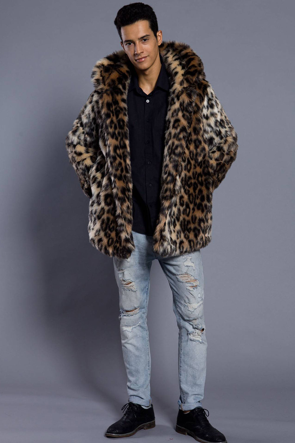 Danilo – Cappotto Lungo Da Uomo Con Collo Ampio
