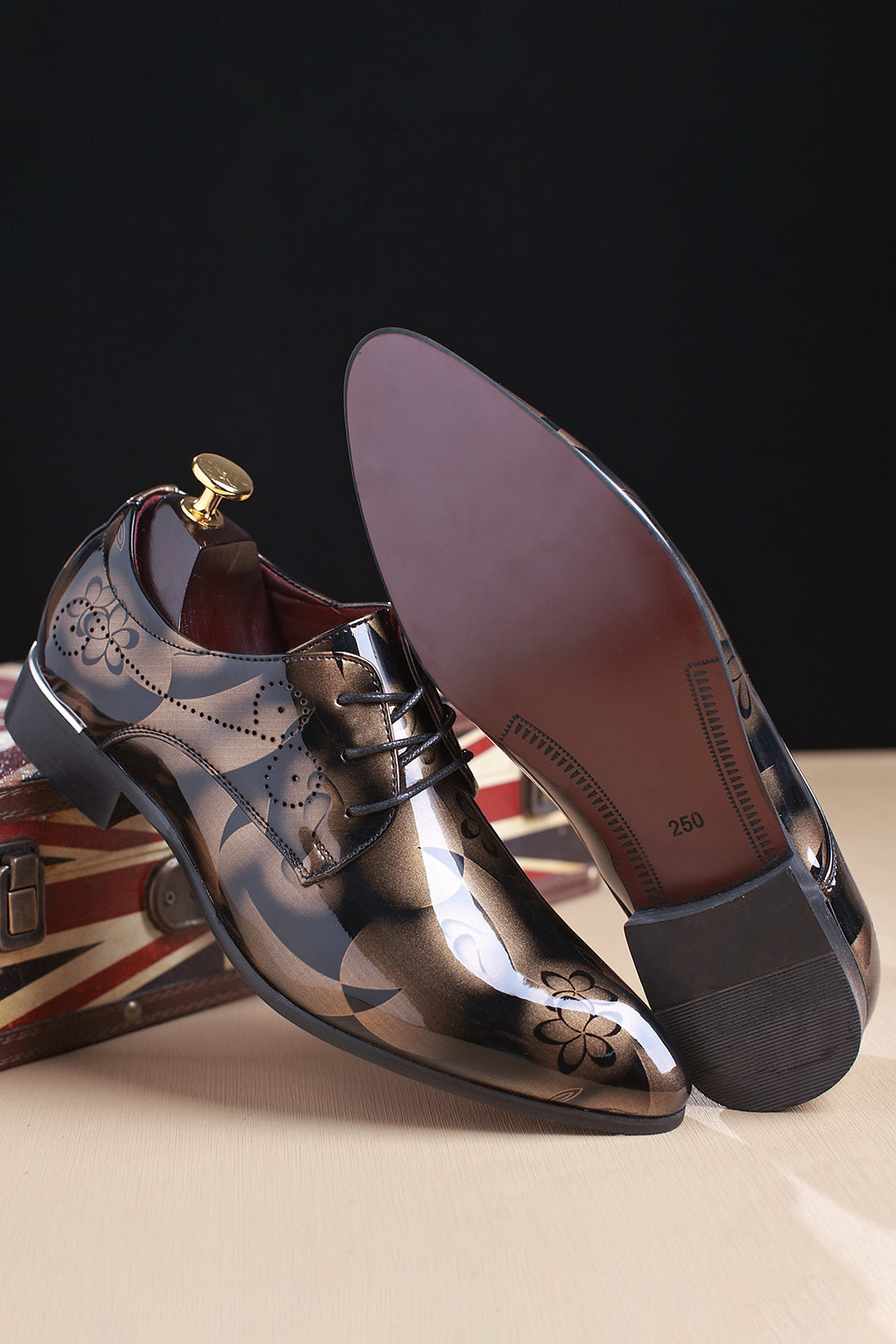 Alfonso – Scarpe Da Cerimonia Eleganti Con Raffinata Trama A Rilievo