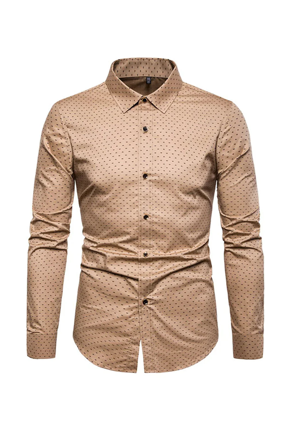 Hector – Camicia Da Uomo A Maniche Lunghe Con Stampa Di Moda