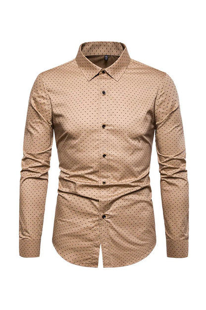 Hector – Camicia Da Uomo A Maniche Lunghe Con Stampa Di Moda