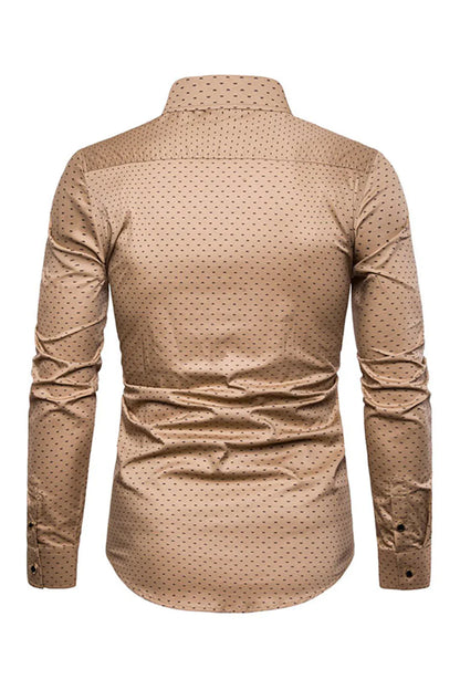 Hector – Camicia Da Uomo A Maniche Lunghe Con Stampa Di Moda