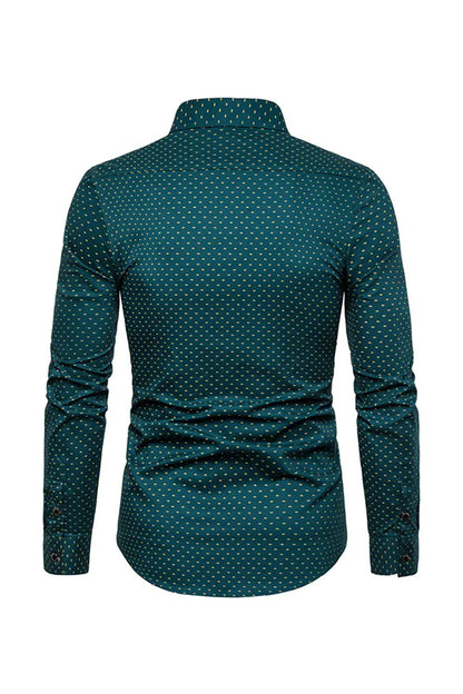Hector – Camicia Da Uomo A Maniche Lunghe Con Stampa Di Moda