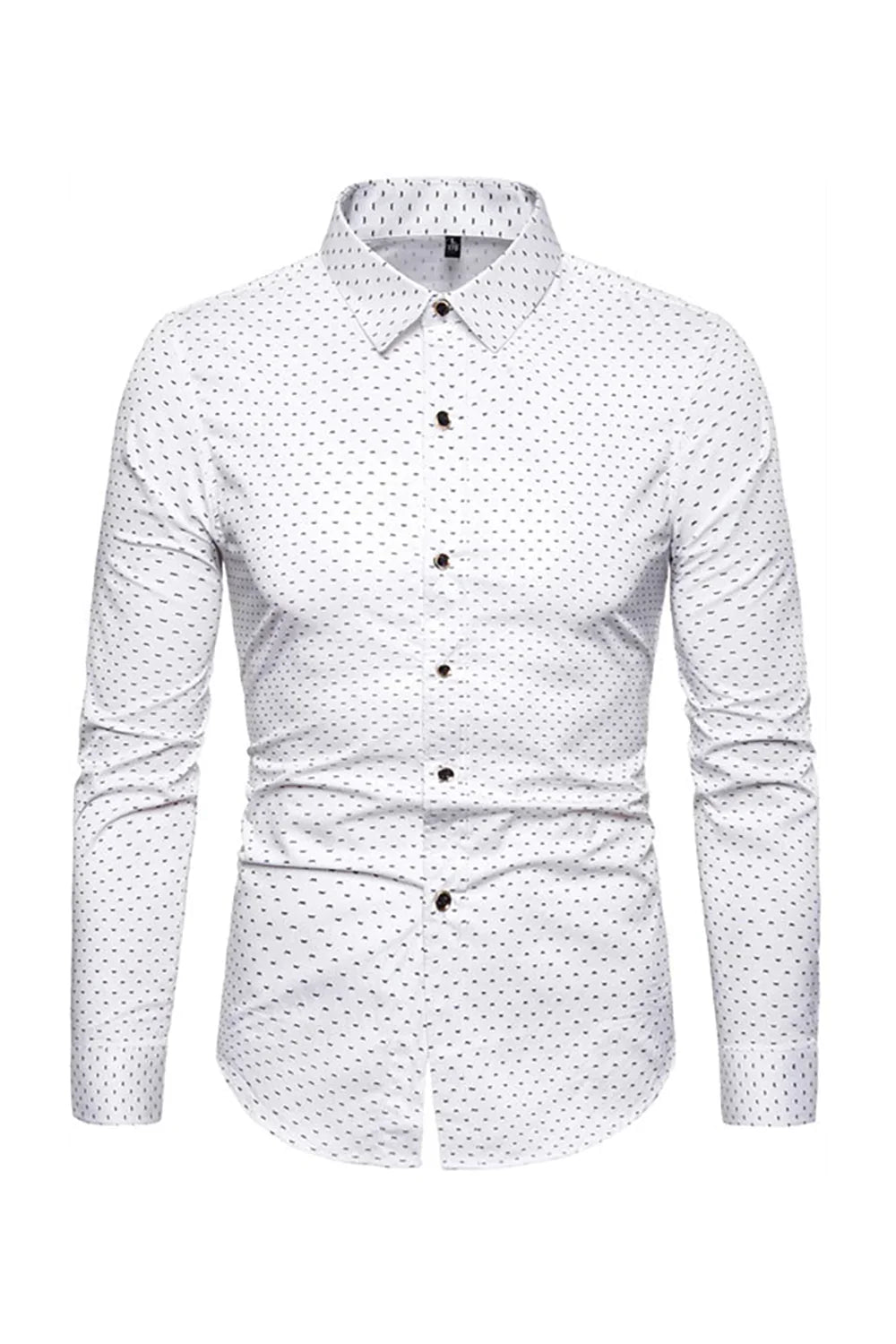 Hector – Camicia Da Uomo A Maniche Lunghe Con Stampa Di Moda