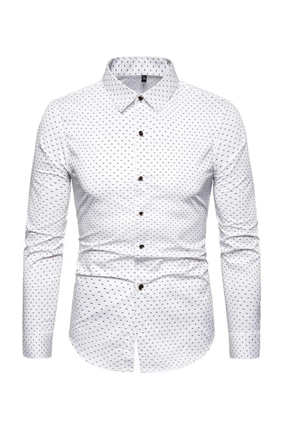 Hector – Camicia Da Uomo A Maniche Lunghe Con Stampa Di Moda