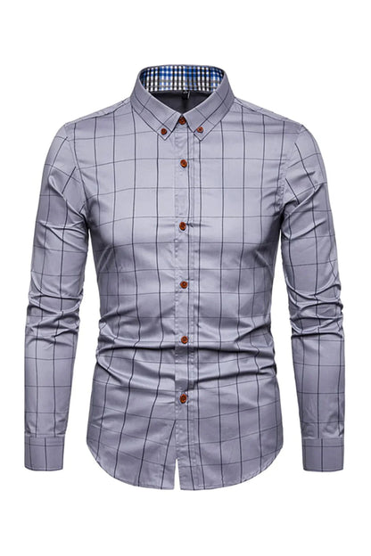 Harald – Camicia Da Uomo Business Con Scollo Squadrato