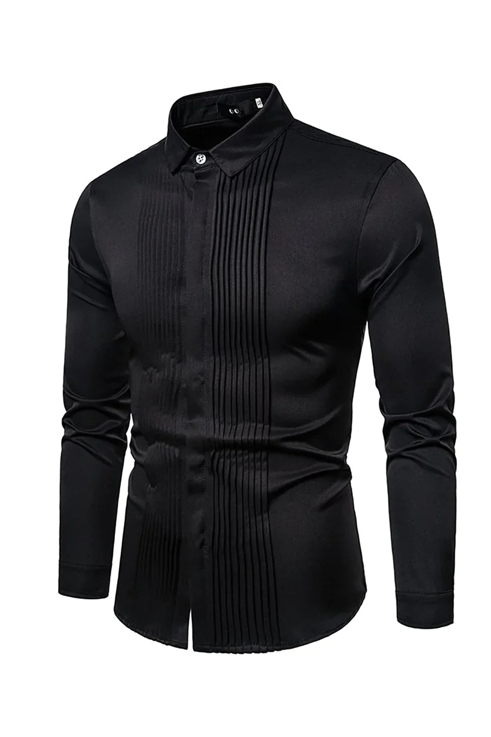 Hubert – Camicia Da Uomo A Maniche Lunghe Con Collo A Revers