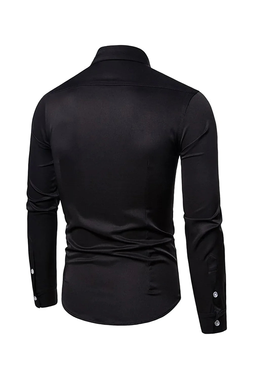 Hubert – Camicia Da Uomo A Maniche Lunghe Con Collo A Revers