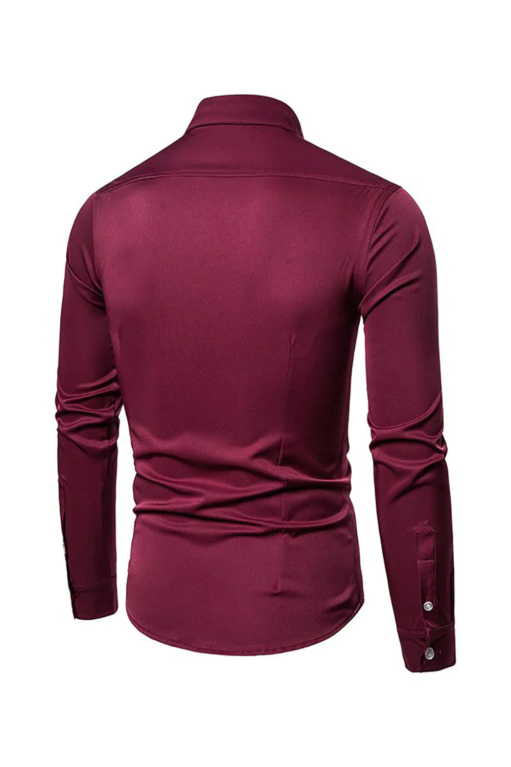 Hubert – Camicia Da Uomo A Maniche Lunghe Con Collo A Revers
