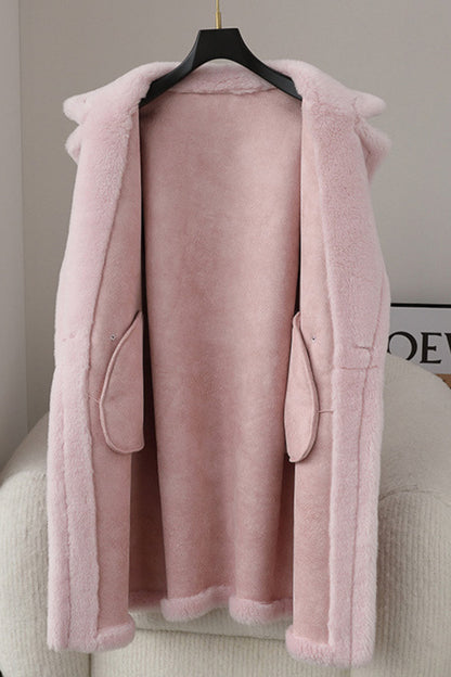 Fiorella - Cappotto lungo effetto teddy, stile sofisticato e comfort invernale