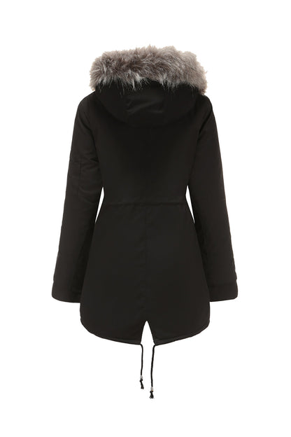 Karla - Cappotto in Pile Caldo con Cappuccio Invernale