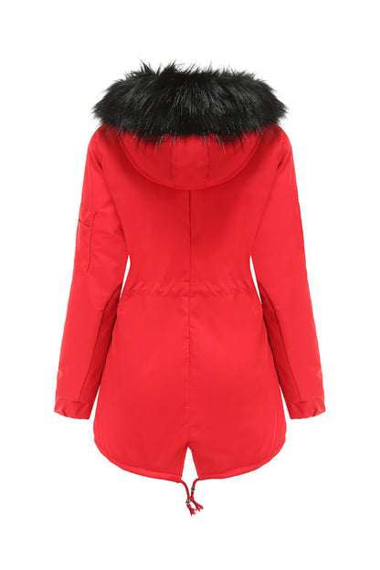 Karla - Cappotto in Pile Caldo con Cappuccio Invernale