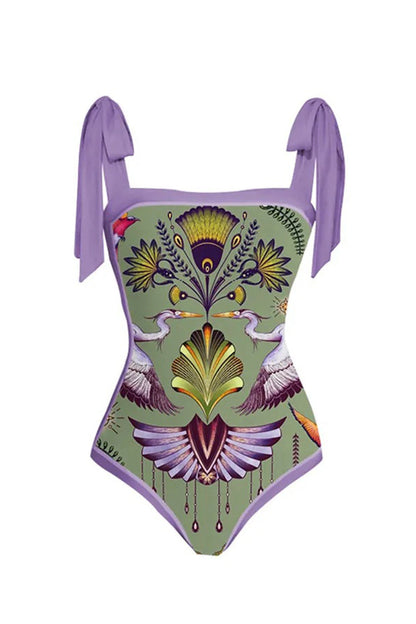 Karina – Costume Intero Con Stampa Esclusiva E Linea Modellante