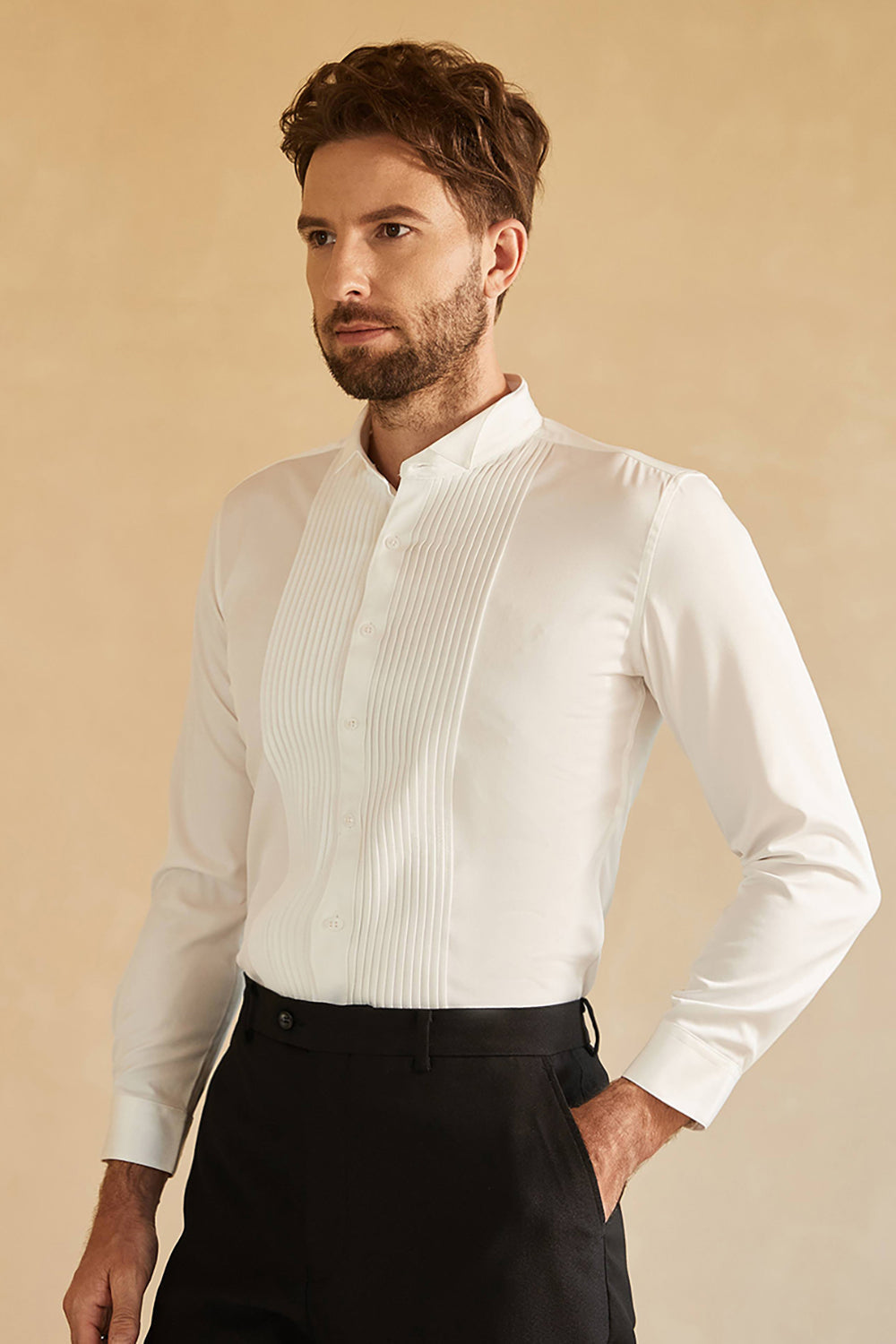 Hugo – Camicia Bianca Da Uomo A Maniche Lunghe Classica