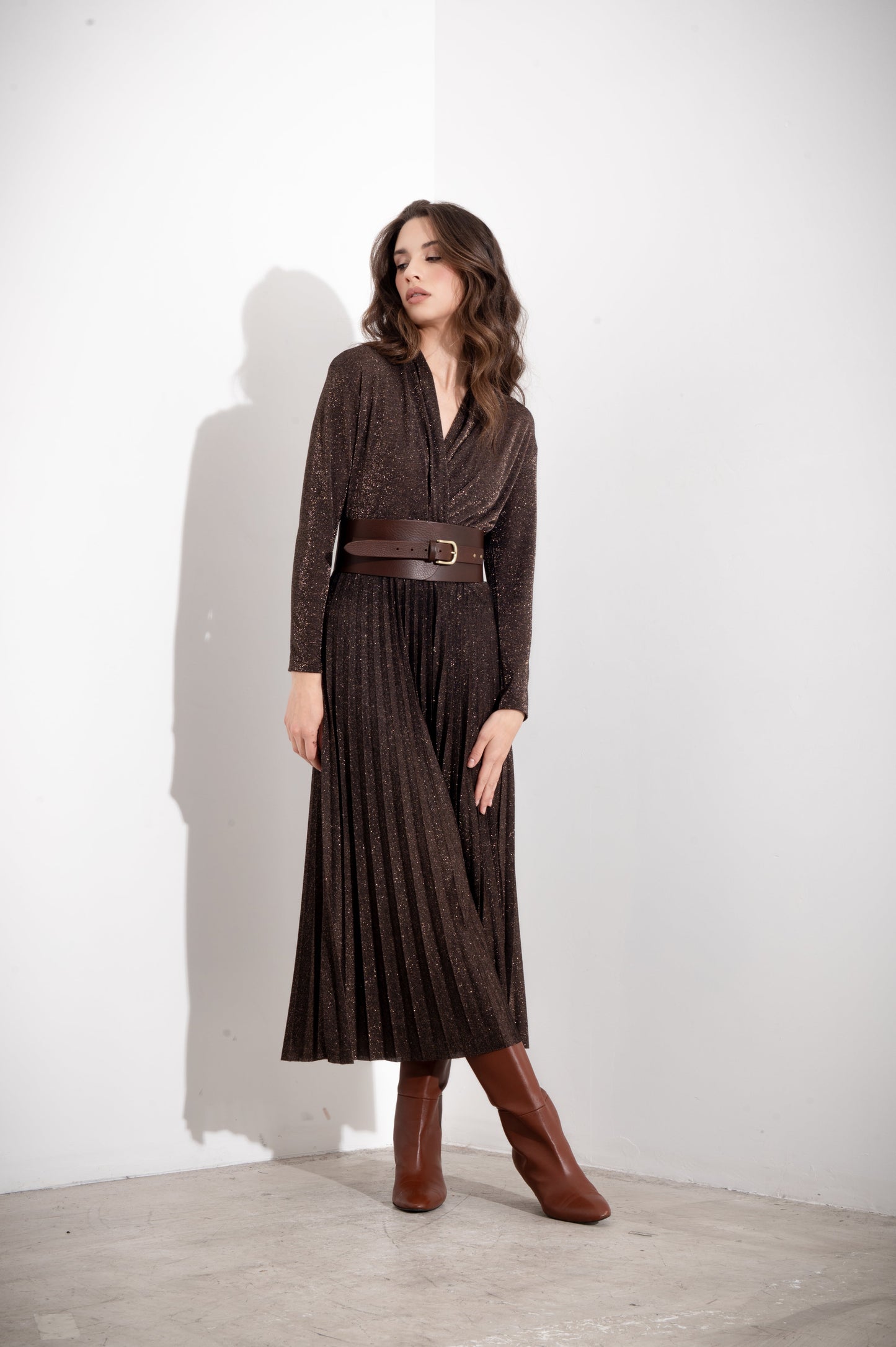 Irene - Abito Lungo Donna Elegante Luminoso
