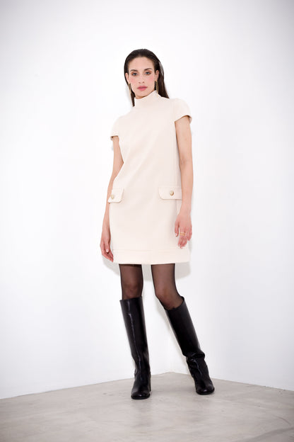 Isotta - Abito Corto Donna con Tasche Eleganti