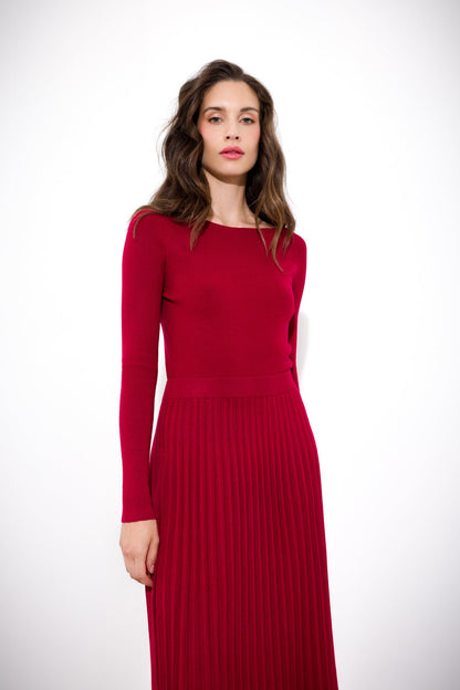 Filomena - Maglia Donna Scollo Barchetta a Costine
