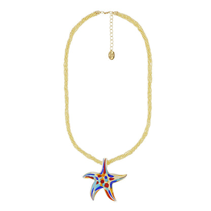 Livida – Collana Stella Marina Vetro di Murano e Argento