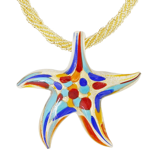 Livida – Collana Stella Marina Vetro di Murano e Argento