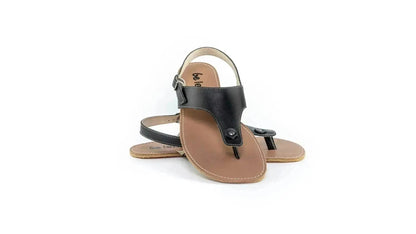 Ilaria - Sandali Barefoot Neri Promenade Donna