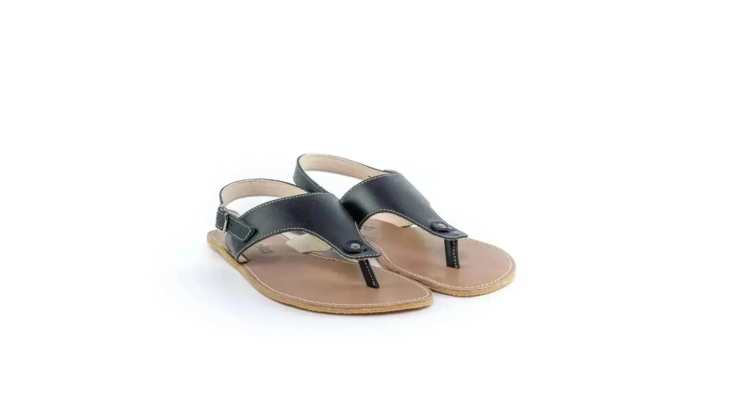 Ilaria - Sandali Barefoot Neri Promenade Donna
