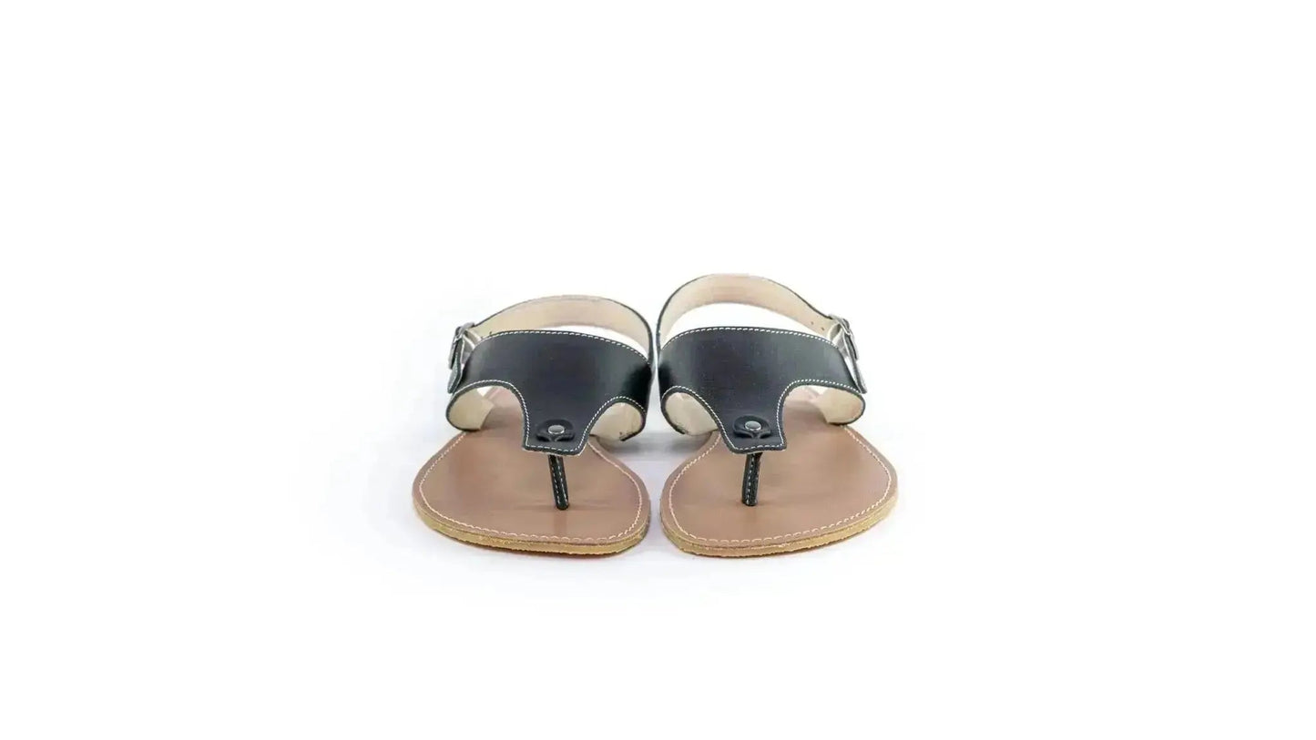Ilaria - Sandali Barefoot Neri Promenade Donna