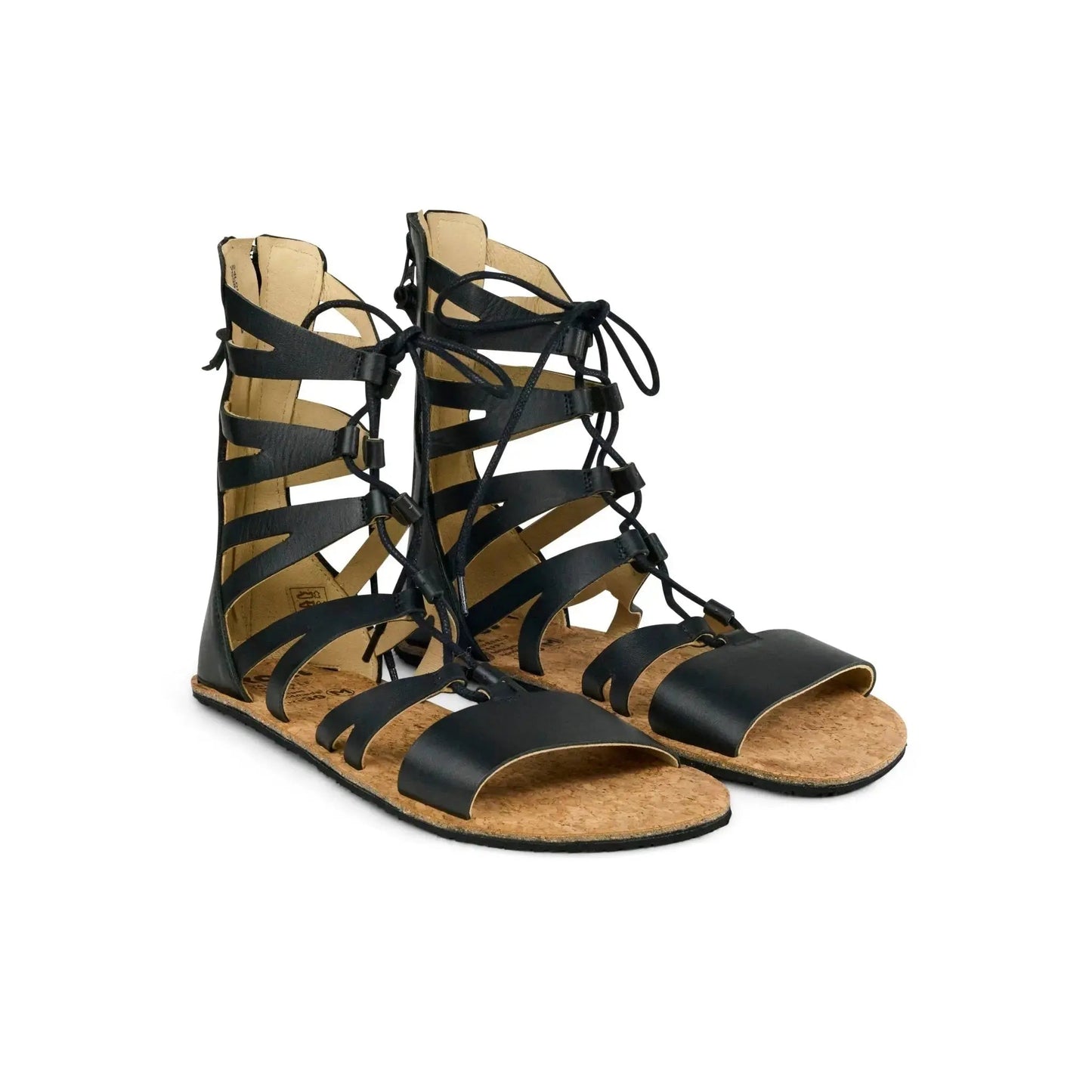 Anna - Sandalias Barefoot Romanas Con Cordones