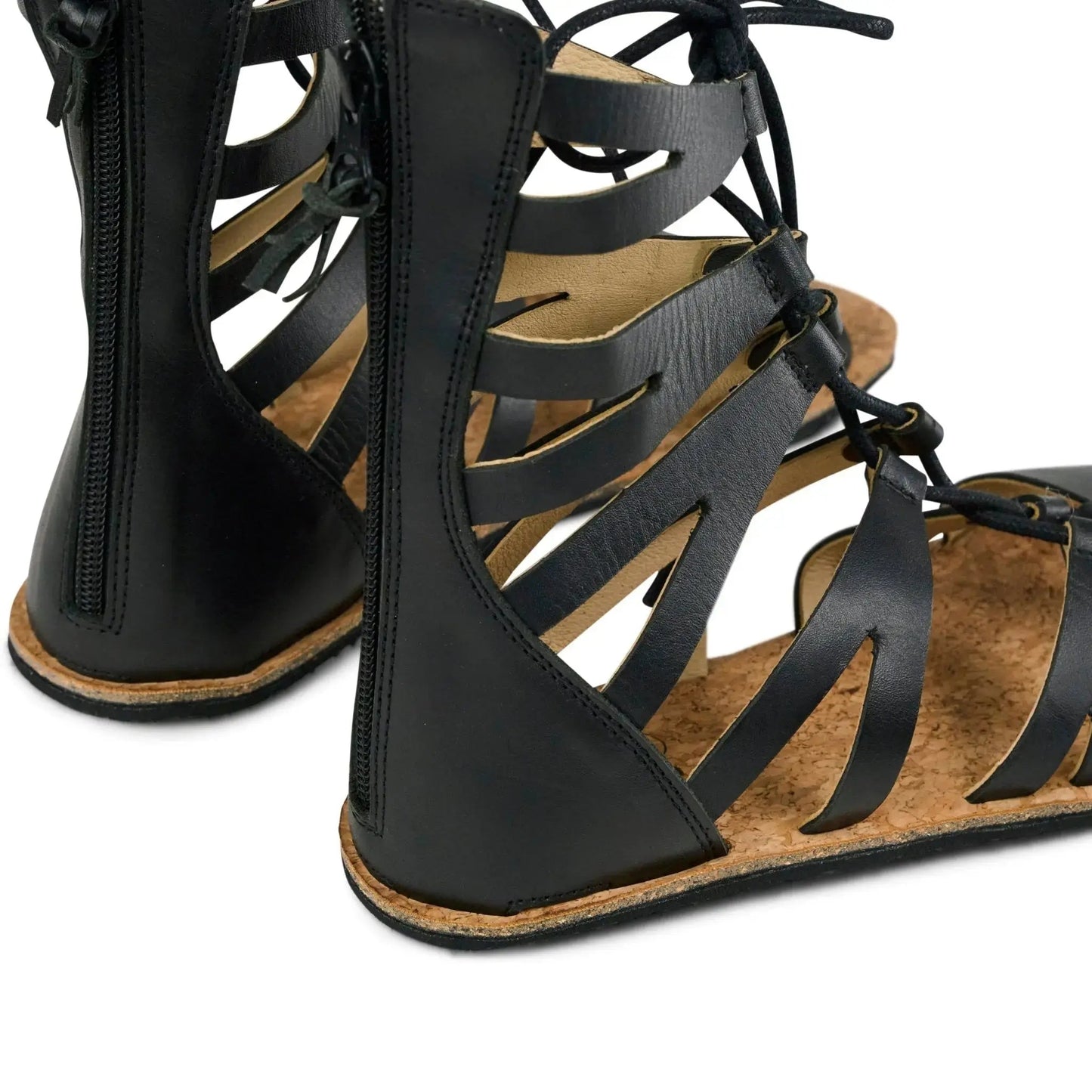 Anna - Sandalias Barefoot Romanas Con Cordones