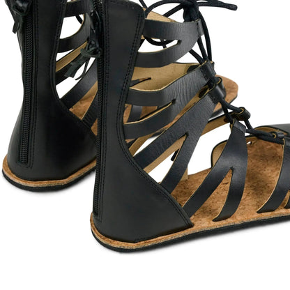 Anna - Sandalias Barefoot Romanas Con Cordones
