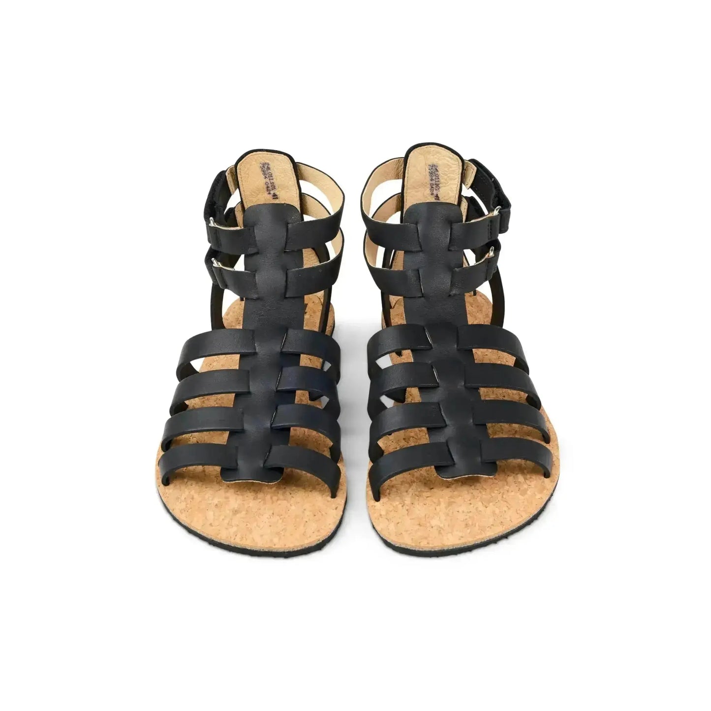 Vittoria - Sandali Romani Barefoot Neri Aurelia Donna