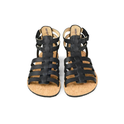 Vittoria - Sandali Romani Barefoot Neri Aurelia Donna