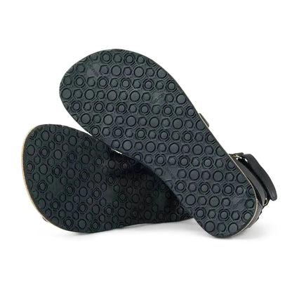 Vittoria - Sandali Romani Barefoot Neri Aurelia Donna